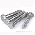 DIN931 เกรด 4.8 Black Zinc Hex Bolts ครึ่งเกลียวโบลต์ Hex